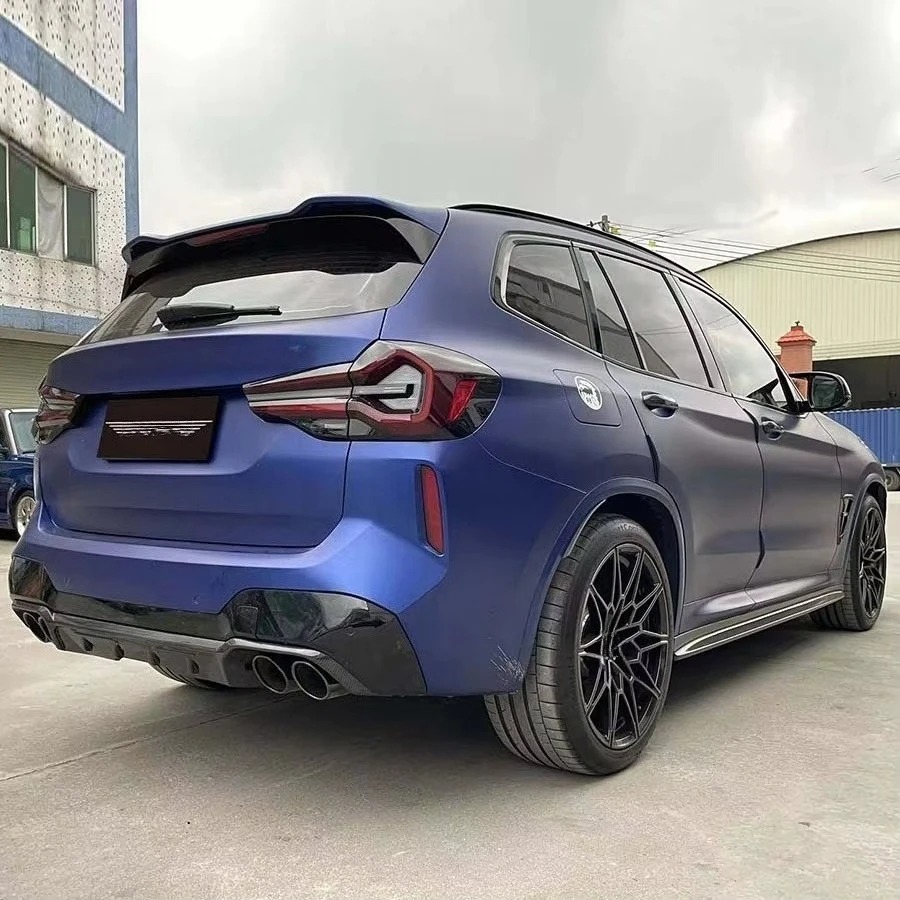 For X3M F97 G01 LCI New Wet Carbon Fiber Body Kits Front Lip Splitters Side Skirts Rear Diffuser Bumper Lip Exhaust Bolt-On